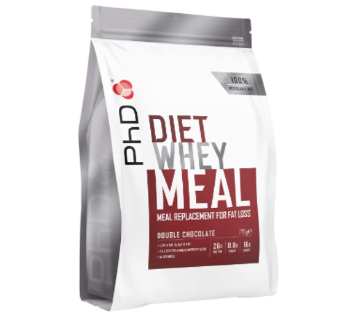 PhD Diet Whey Meal, High protein meal replacement shake (Double Chocolate) 770 g