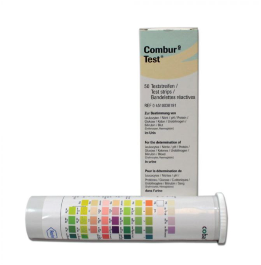 Combur 9 Urine Test Strips x 50