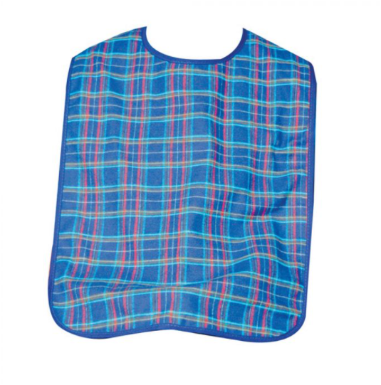 Washable Dura Bib Check 70cm (Blue or Red)